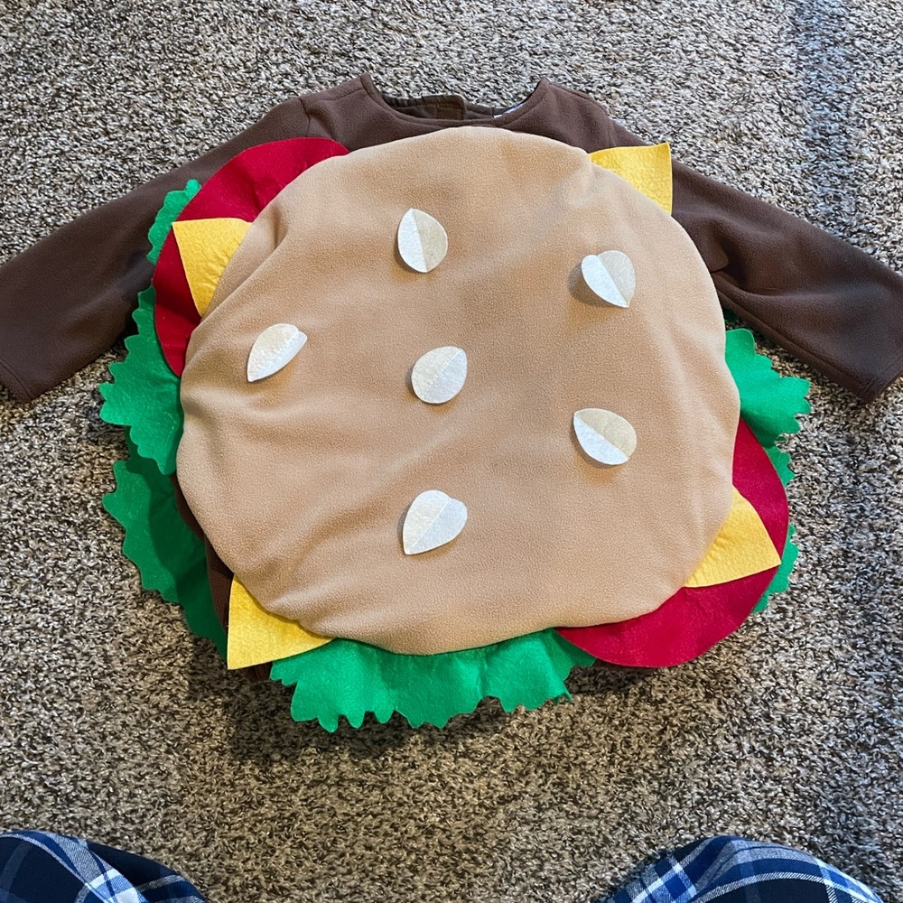 Old Navy Kids Burger Costume - Tan and Green
